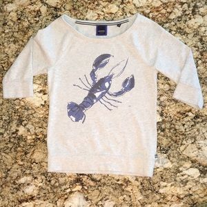 Sperry 3/4 sleeve lobster sweatshirt size XS